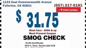 Smog Check Coupon Fullerton